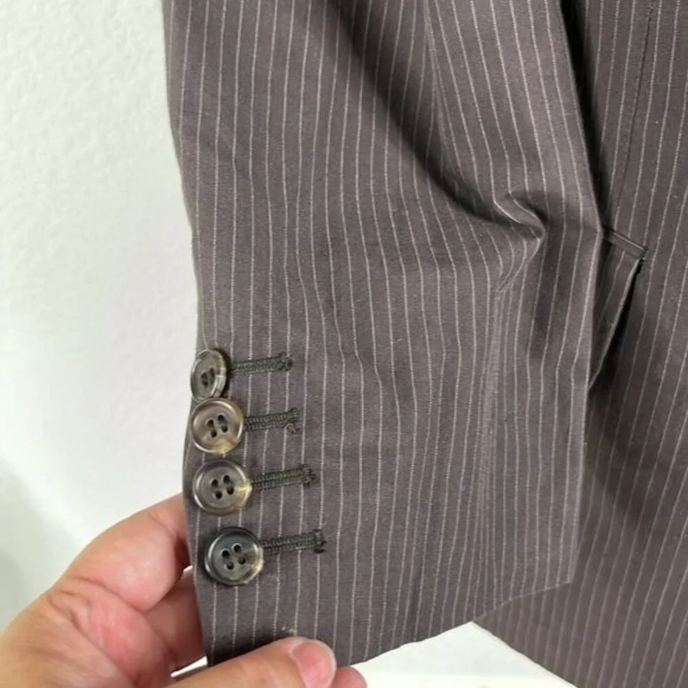 Issey Miyake Men Striped 2006 Cotton Blazer